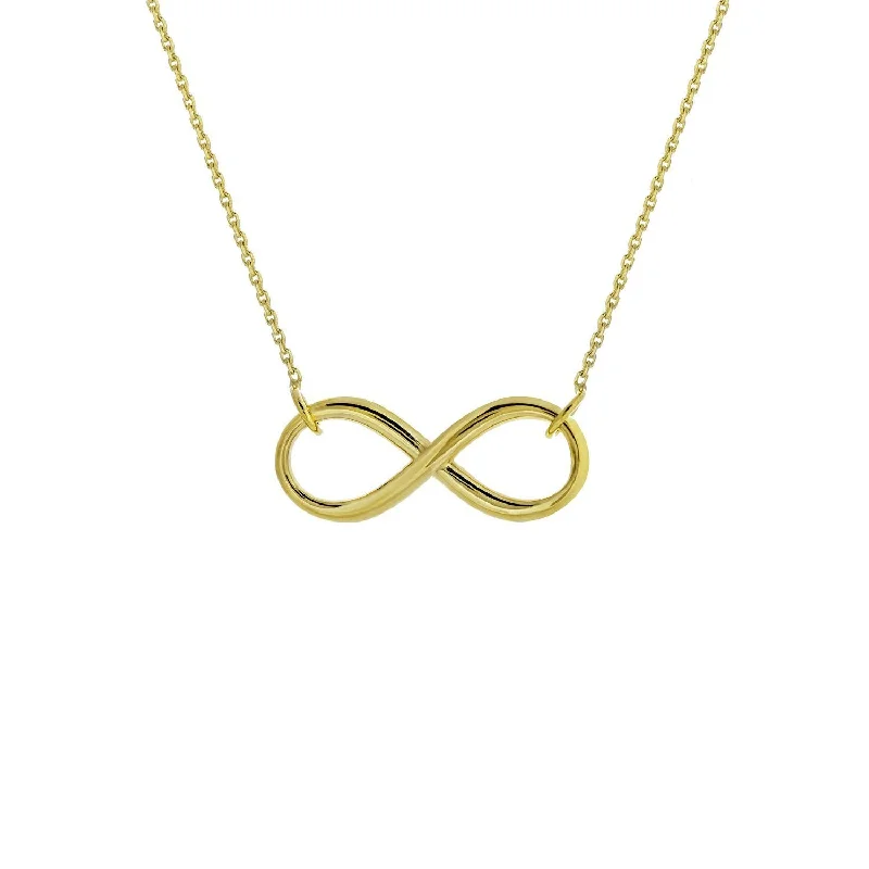 Sabel Everyday Collection 14K Yellow Gold Infinity Necklace