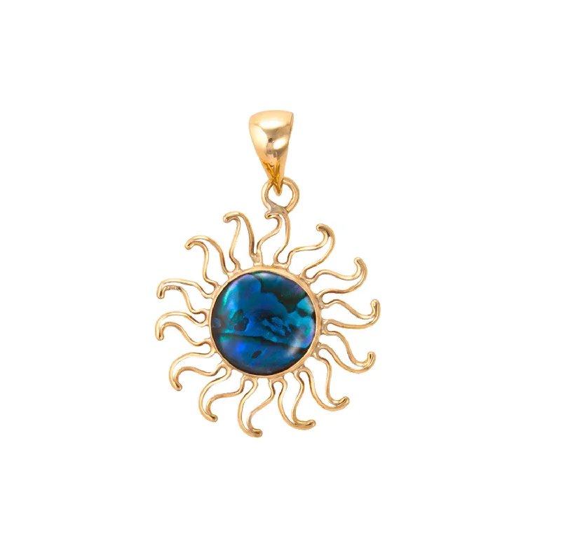 Alchemia Blue Abalone Sun Pendant