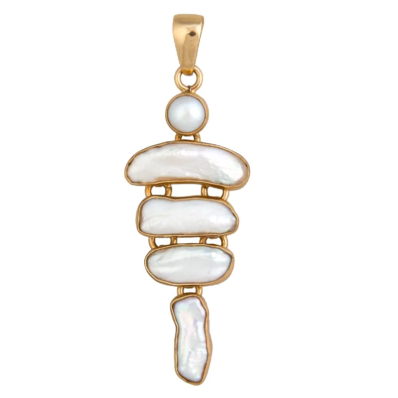 Alchemia Pearl & Biwa Pearl Pendant