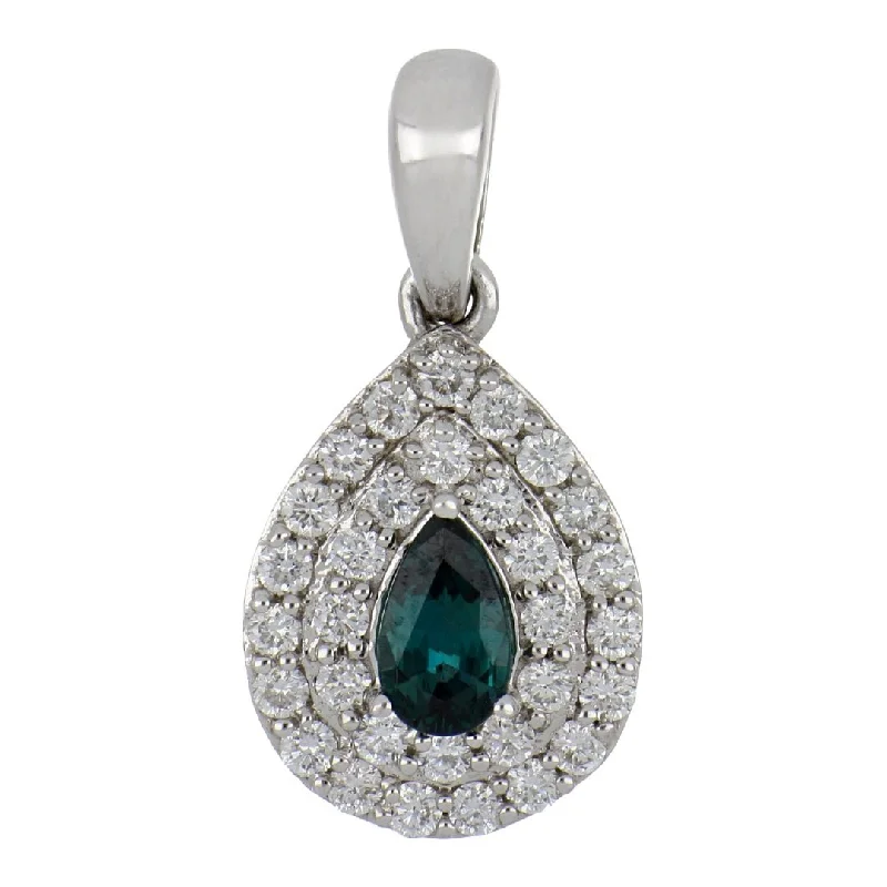 Alexandrite Pendant (Alexandrite 0.35 cts. White Diamond 0.42 cts.)