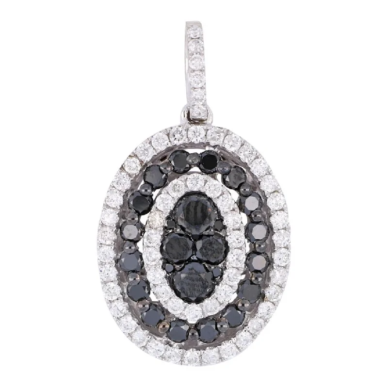 Black Diamond Pendant (Black Diamond 1.07 cts. White Diamond 0.63 cts.)