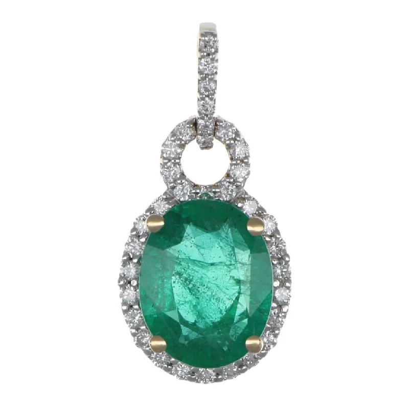 Emerald Pendant (Emerald 1.96 cts. White Diamond 0.23 cts.0