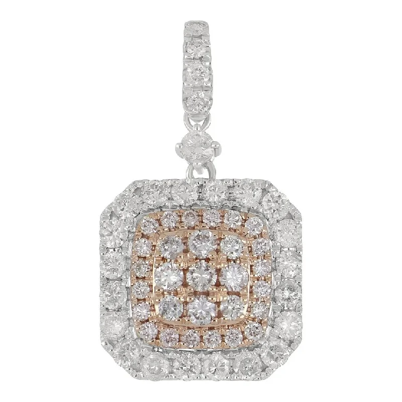 Pink Diamond Pendant (Pink Diamond 0.42 cts. White Diamond 0.75 cts.)