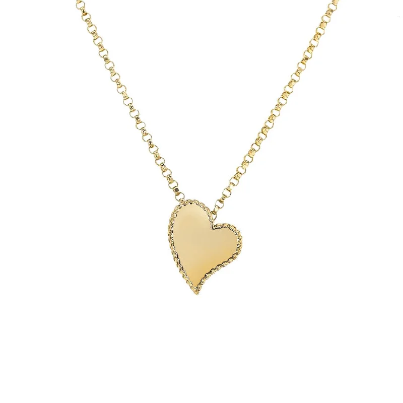 Roberto Coin Tiny Treasures 18K Yellow Gold Heart Pendant