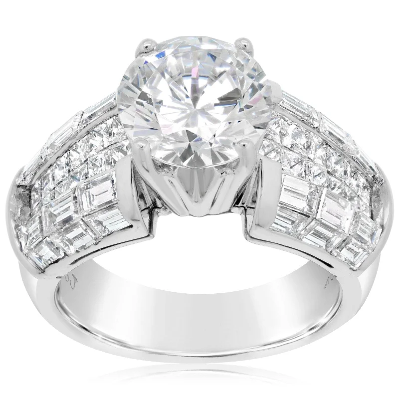 2.50 Carat Baguette & Princess Cut Diamond Ring Setting