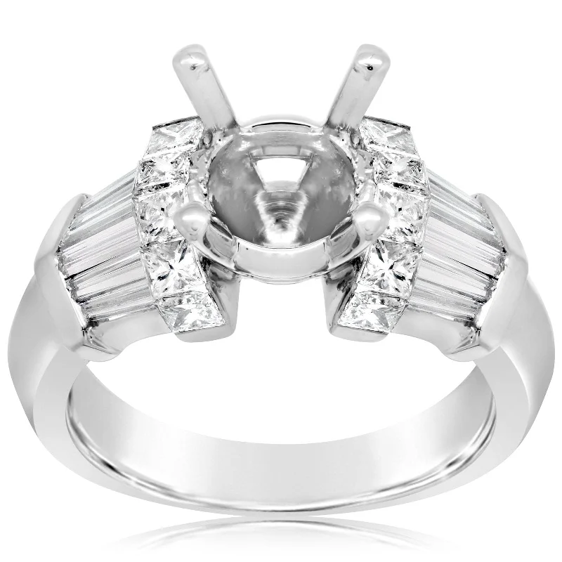 Baguette & Princess Cut Diamond Setting