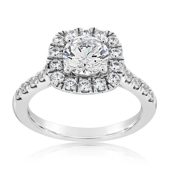 Halo Diamond Engagement Ring