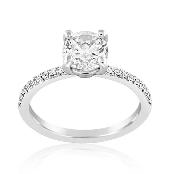 PRECISION SET Modern Diamond Engagement Ring Setting