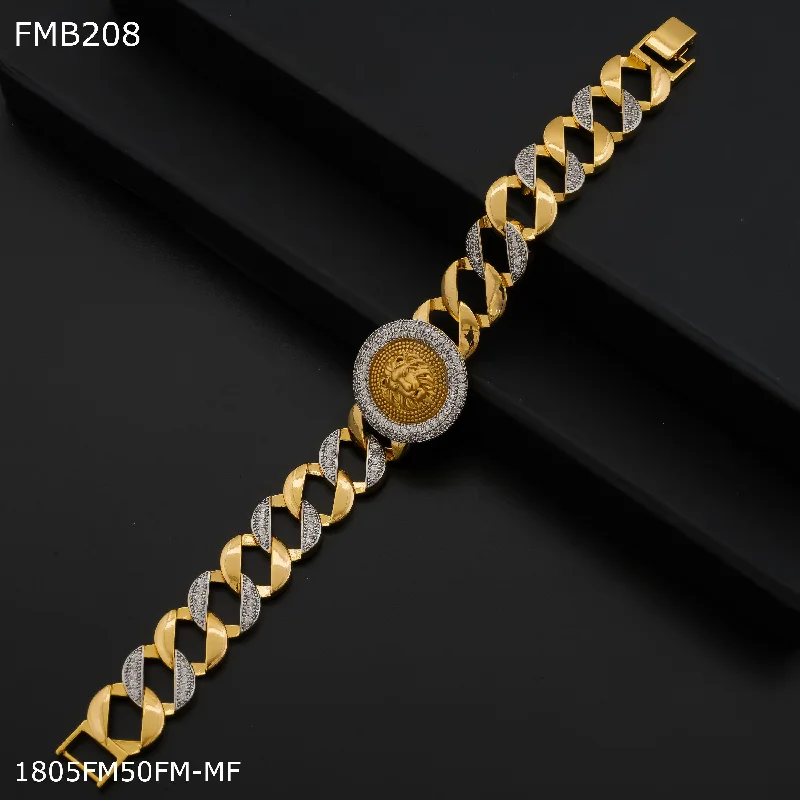 Freemen Lion ad goldne Bracelet For Men - FMB208