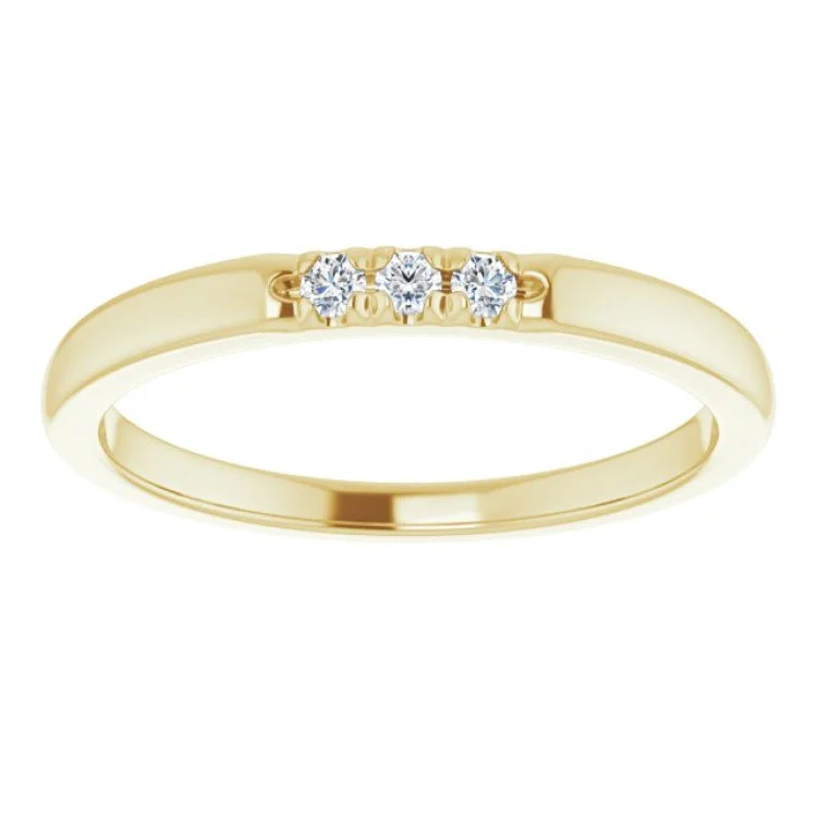 14K Yellow .06 CTW Natural Diamond Anniversary Band