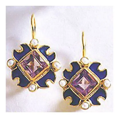 Cape Bojador Amethyst Earrings