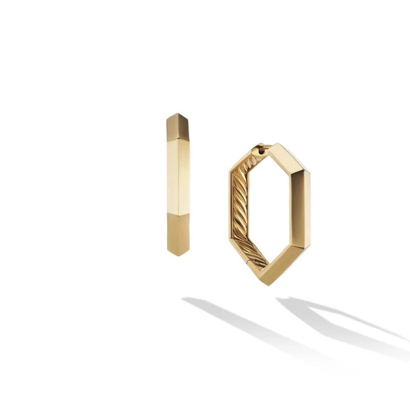 Carlyle Hoop Earrings in 18K Yellow Gold