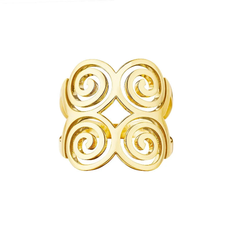 Essence Spiral Statement Ring