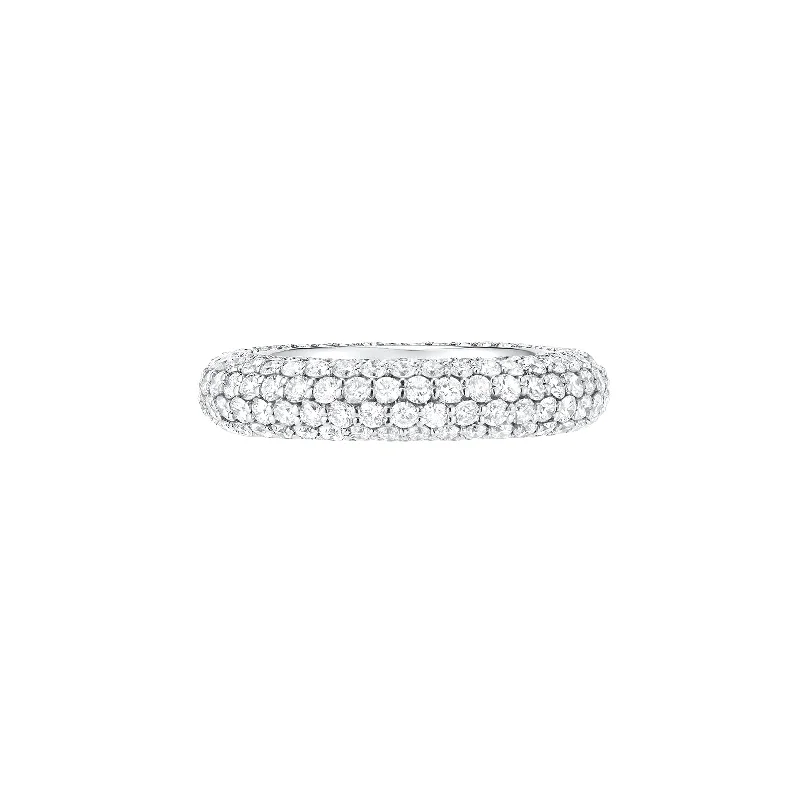 Bombe Ring - White Gold