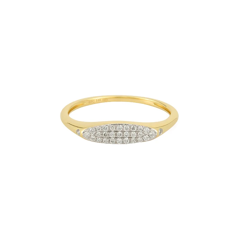 Pave Diamond Treasure Ring