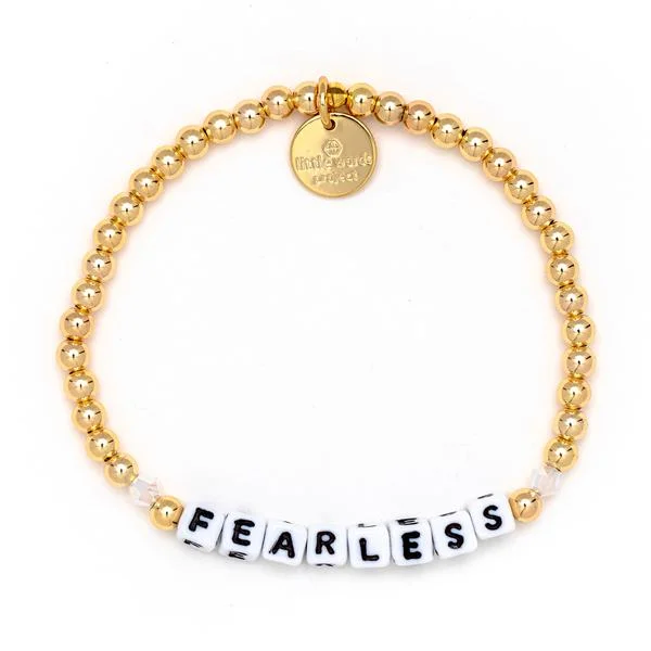 Gold Filled and Crystal Fearless Bracelet