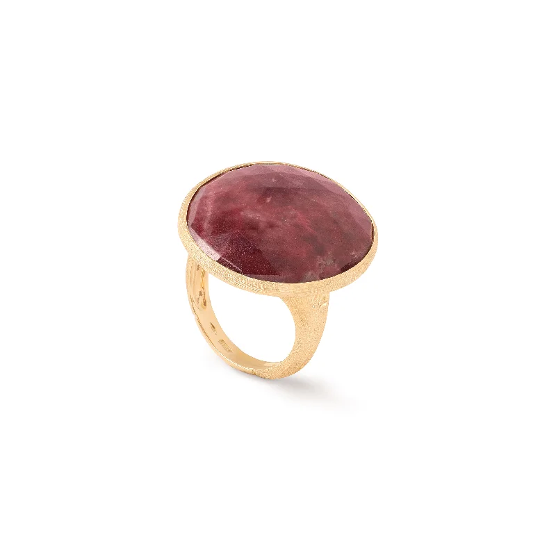 Marco Bicego Lunaria Yellow Gold Thulite Cocktail Ring