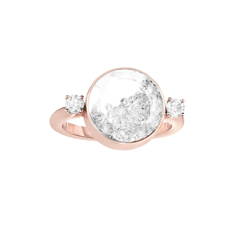 Petite Triple Stone Diamond Ring