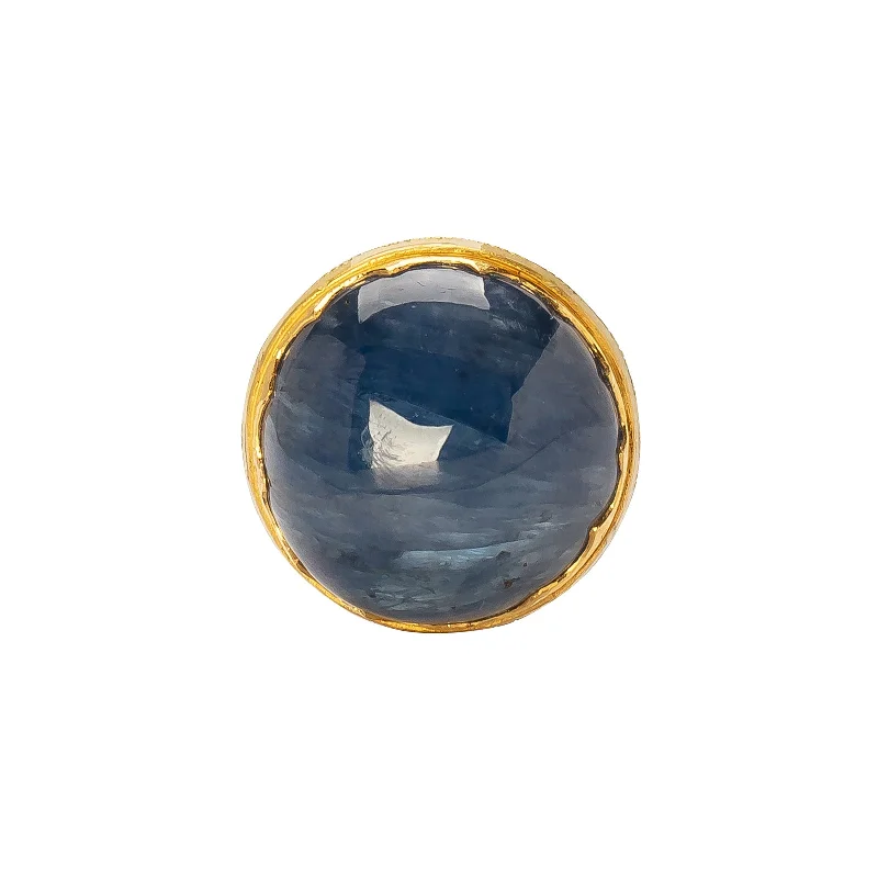 Sapphire Enamel Ring