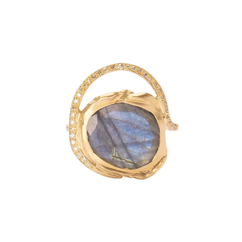 Gaia Ring - Labradorite