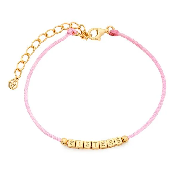 Refined Collection - Sisters Light Pink Cord Bracelet