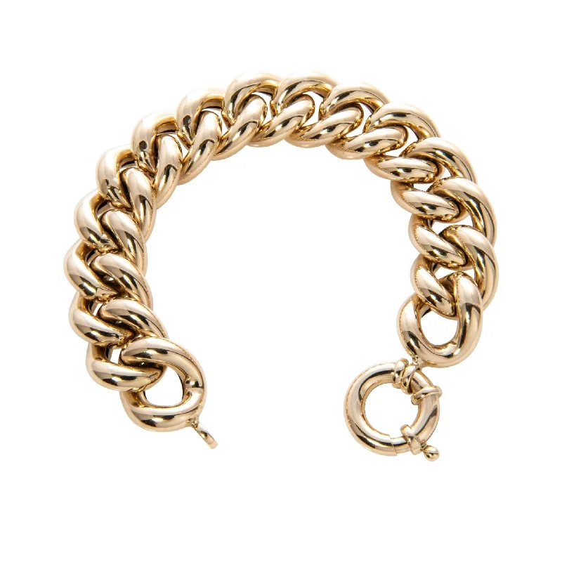 14K Yellow Gold Curb Link Bracelet