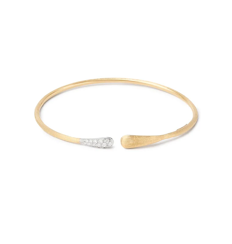 Marco Bicego Lucia Mixed Metals Diamond Kissing Cuff