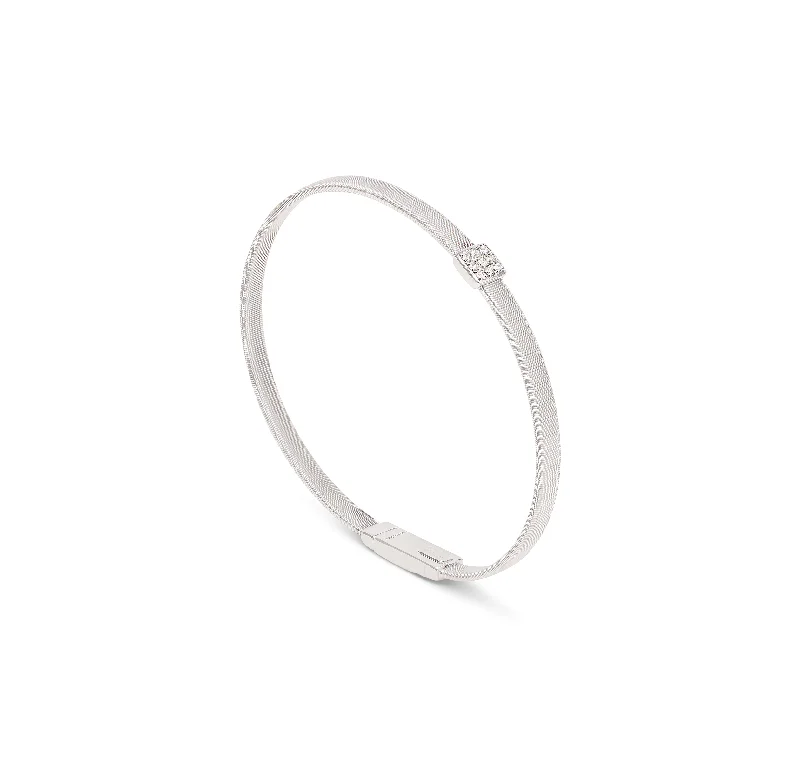 Marco Bicego Masai White Gold 1 Station Diamond Bracelet