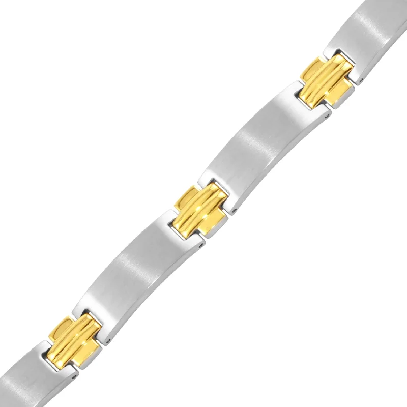 Two-Tone Stainless Steel 8.25-inch Bracelet